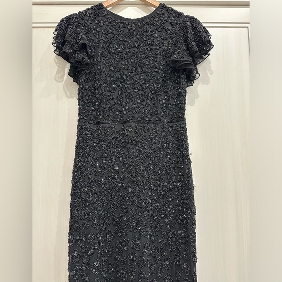 MAC DUGGAL, PETITE EMBELLISHED CAP SLEEVE GOWN. - Picture 6 of 16